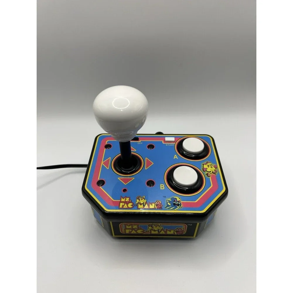 VINTAGE 1993 Bandai Namco Ms Pac-man Plug N Play TV Joystick Video Game Retro !!